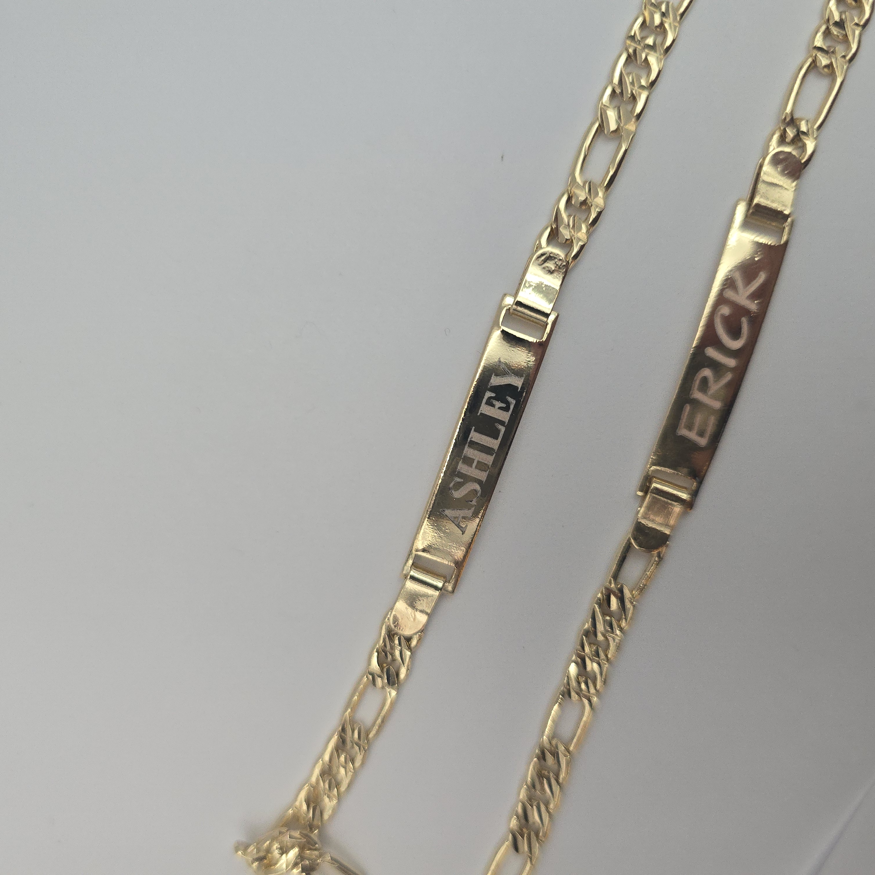 Gold-Plated Id Bracelete Engraving Available Leave A Note 45$